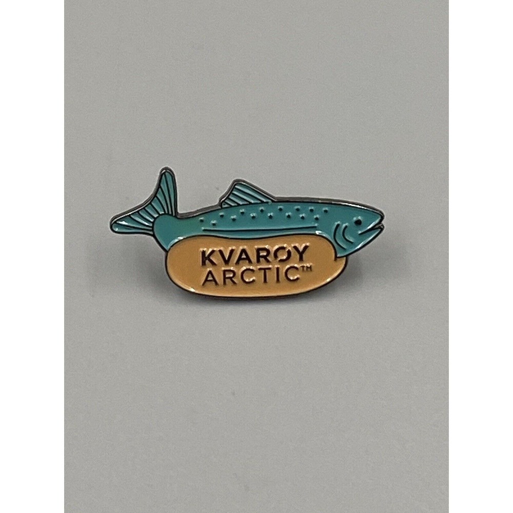 Kvaroy Arctic Fish Shaped Lapel Hat Pin Brooch